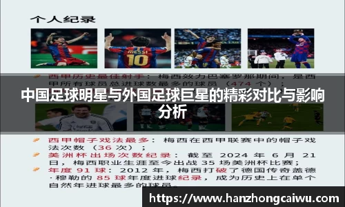 中国足球明星与外国足球巨星的精彩对比与影响分析